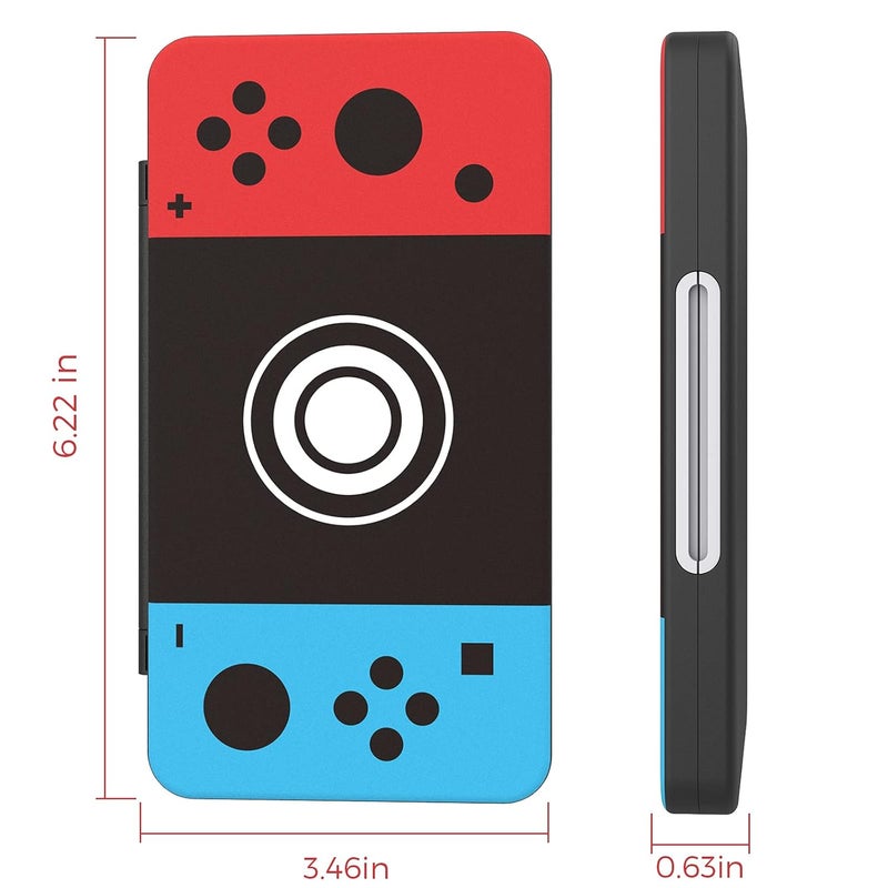 HEIYING Switch Game Card Case for Nintendo Switch / Switch 2(2025),Custom Pattern Memory Storage Holder with 24 Game Card Slots and 24 Micro SD Cards Slots - Image 5